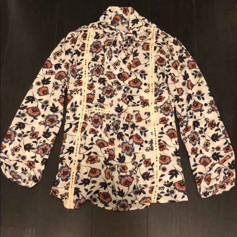 Free people floral blouse